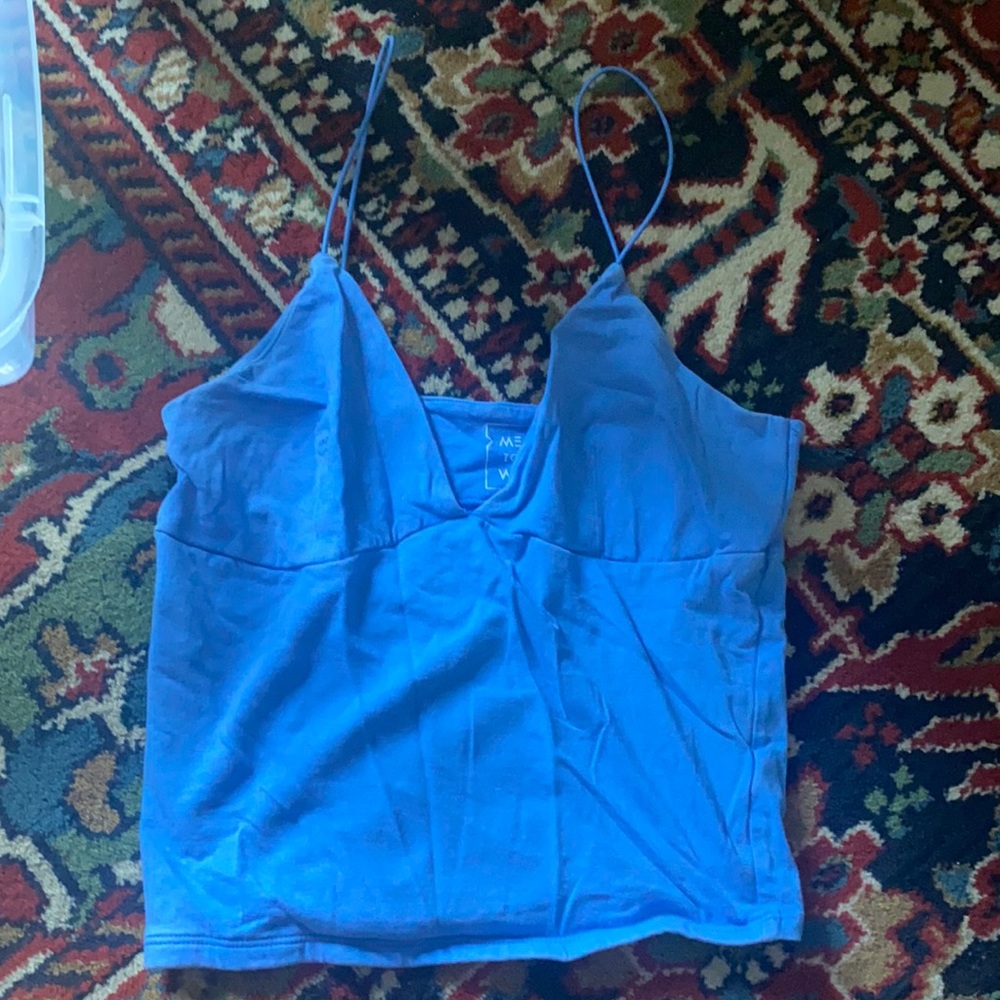 Pacsun blue cropped tank